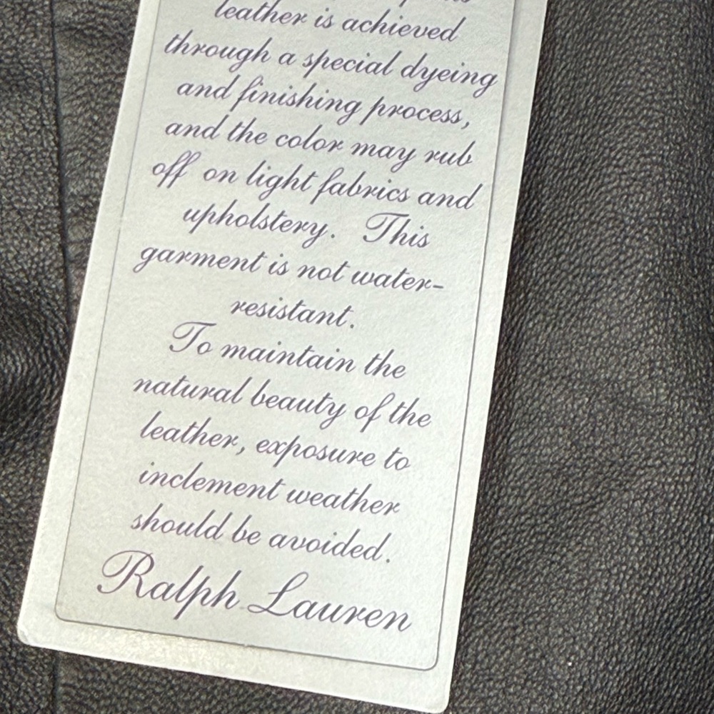 Ralph Lauren Purple Label Women The Lambskin Side-Zip Pant Leggings Made In USA - Picture 10 of 16